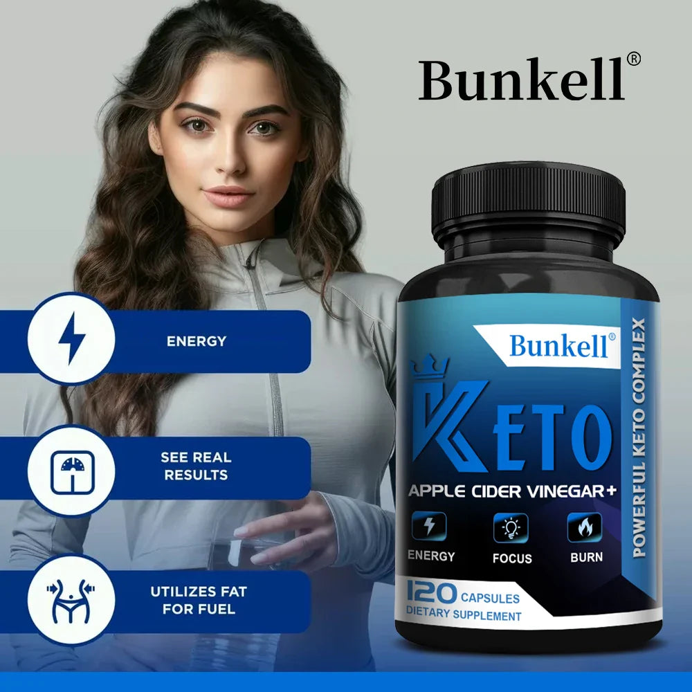 Bunkell KETO+ACV Capsules – BHB Ketones & Apple Cider Vinegar