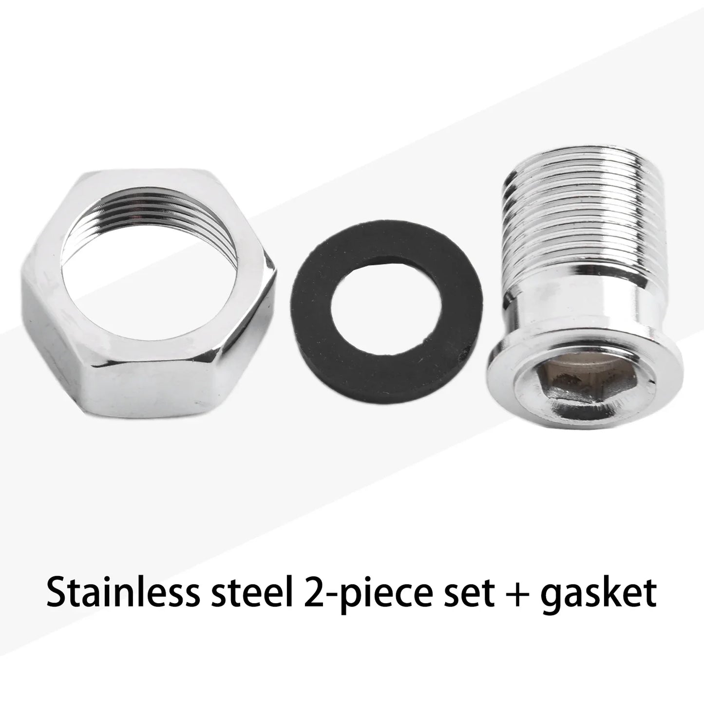 304 Stainless Steel Radiator Valve Tail 3/4" Female x 1/2" Male