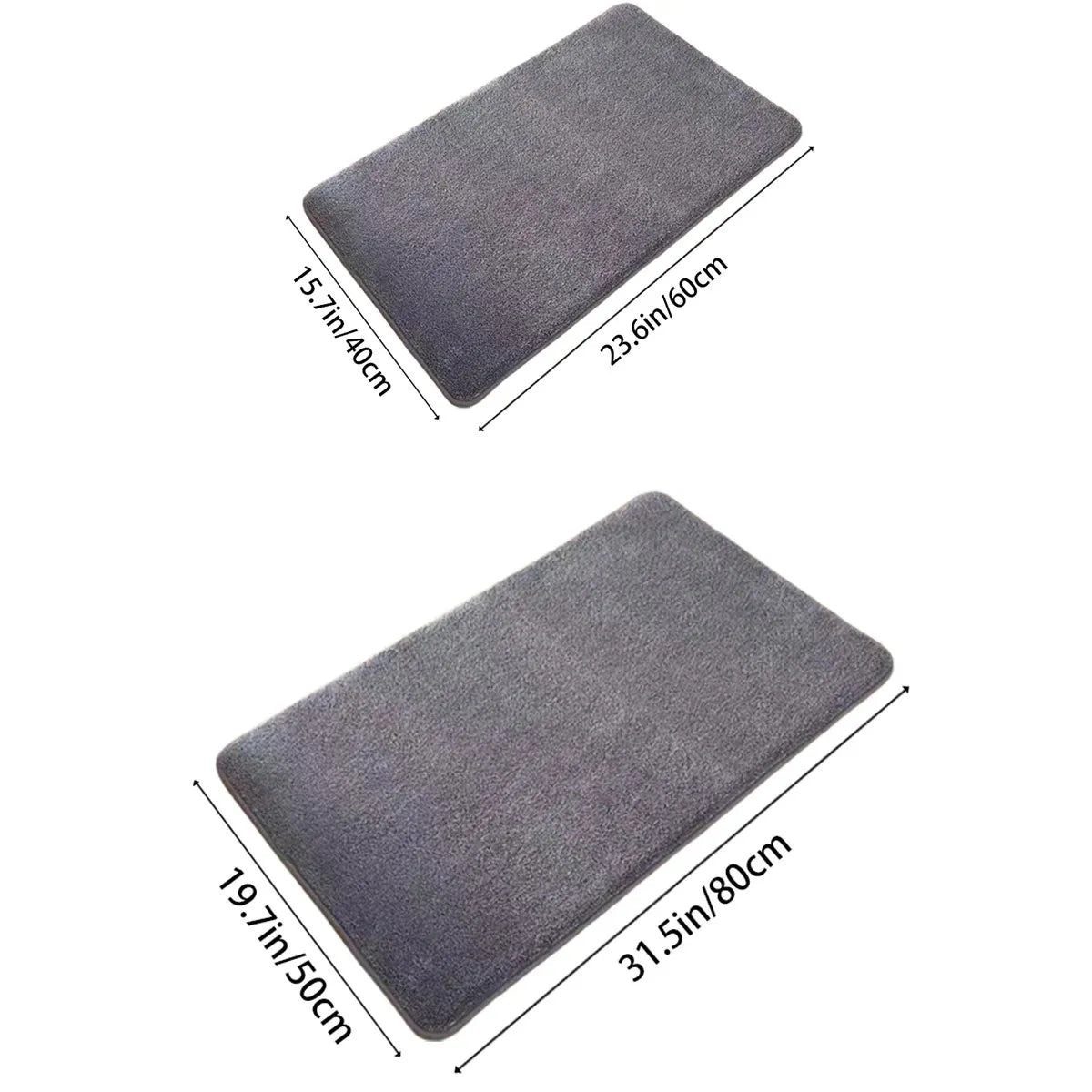 Super Absorbent Anti-Slip Coral Velvet Bath Mat | Door Mat