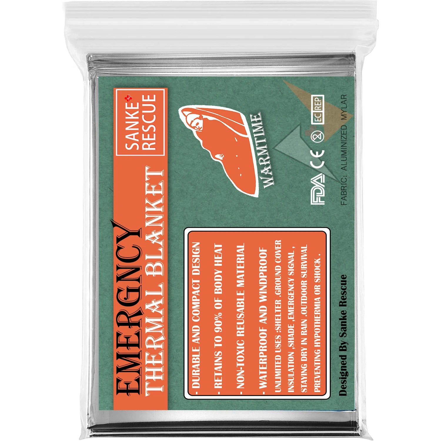 130/160*210CM Emergency Blanket Low Temperature Rescue First Aid Kit Insulation Blanket Lifesaving Warm Insulation Survival Edc Peaceful Pleasures Health and Wellness