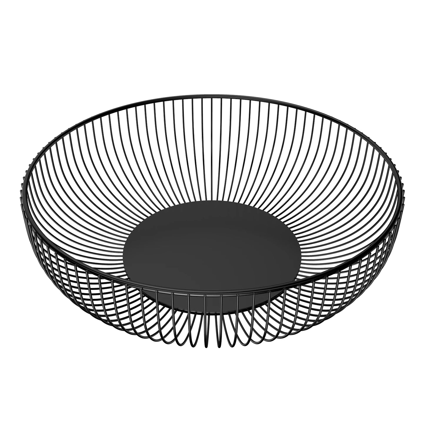 Stylish Iron Storage Basket Long-Lasting Heavy-Duty Fruit Holder for Kitchen Living Room Perfect for Desserts Fresh Produce Peaceful Pleasures Health and Wellness Default Title