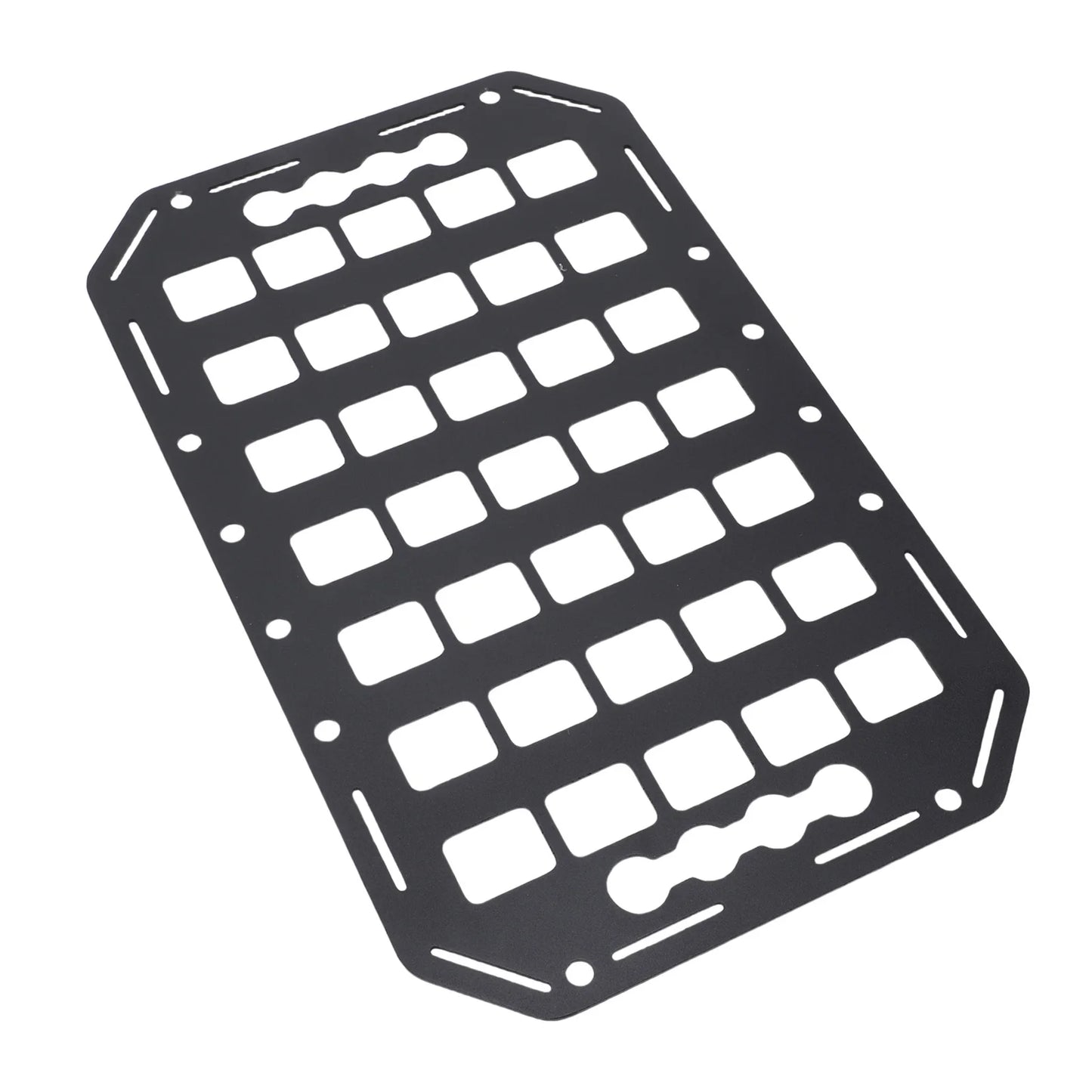 Aluminum MOLLE Panel Rack L-Track Compatible | Truck Bed Organizer