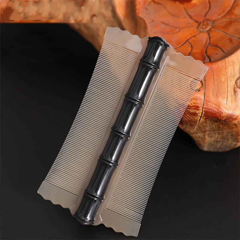 5pcs Bamboo Grate Comb, Ultra Dense Tooth Lice Comb, Remove Loose Dandruff, Double Sided Hair Comb Grate Lice Comb Dandruff Scal Peaceful Pleasures Health and Wellness