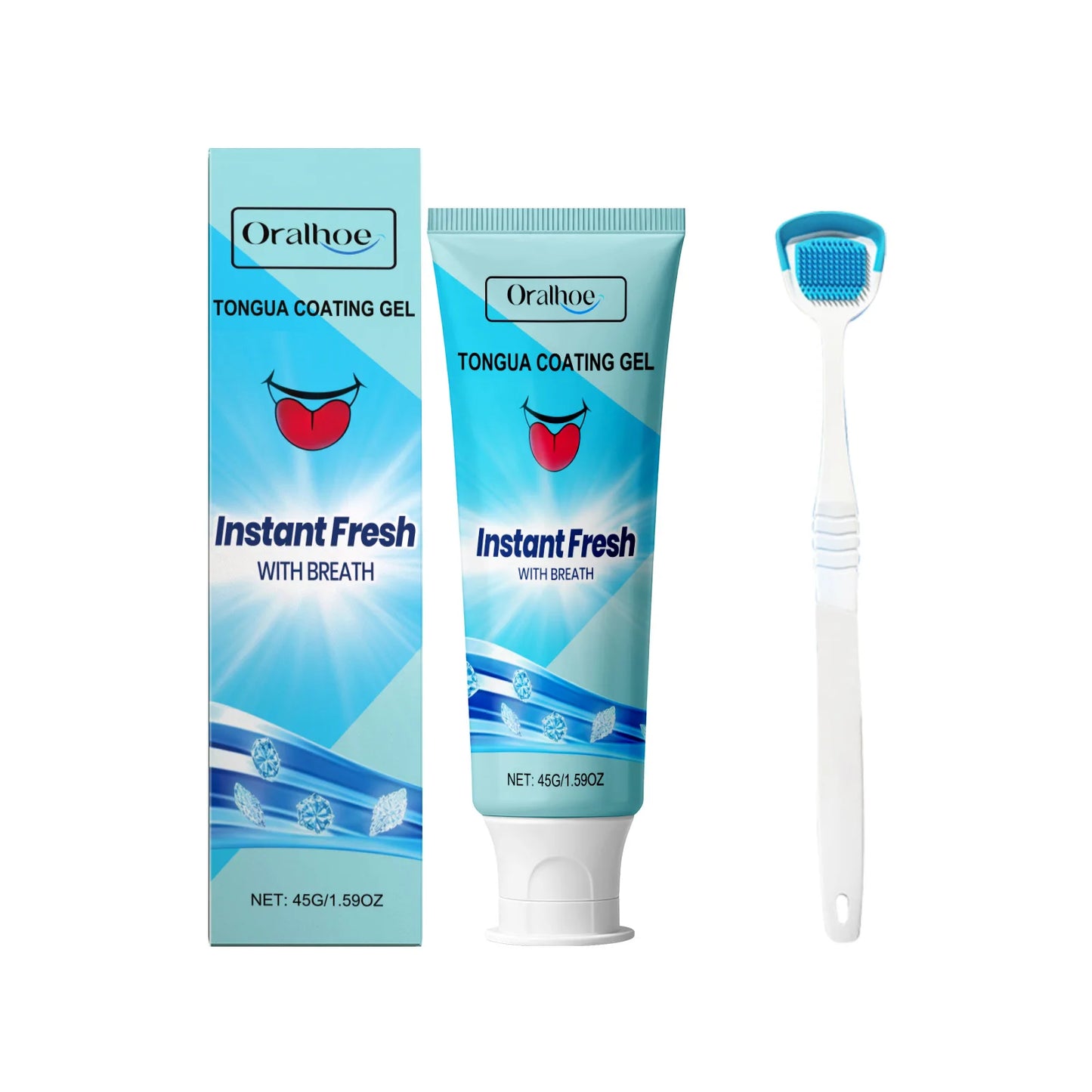 ORALHOE Tongue Coating Cleaning Gel | Fresh Breath Oral Care