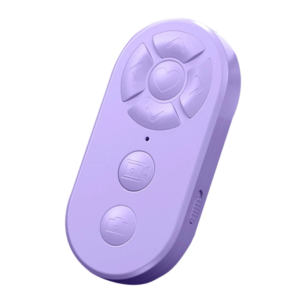 7 Buttons Remote Controller Rechargeable Bluetooth Smart Remote Selfie Stick Camera Controller for ios Android Photos and Videos Peaceful Pleasures Health and Wellness Purple