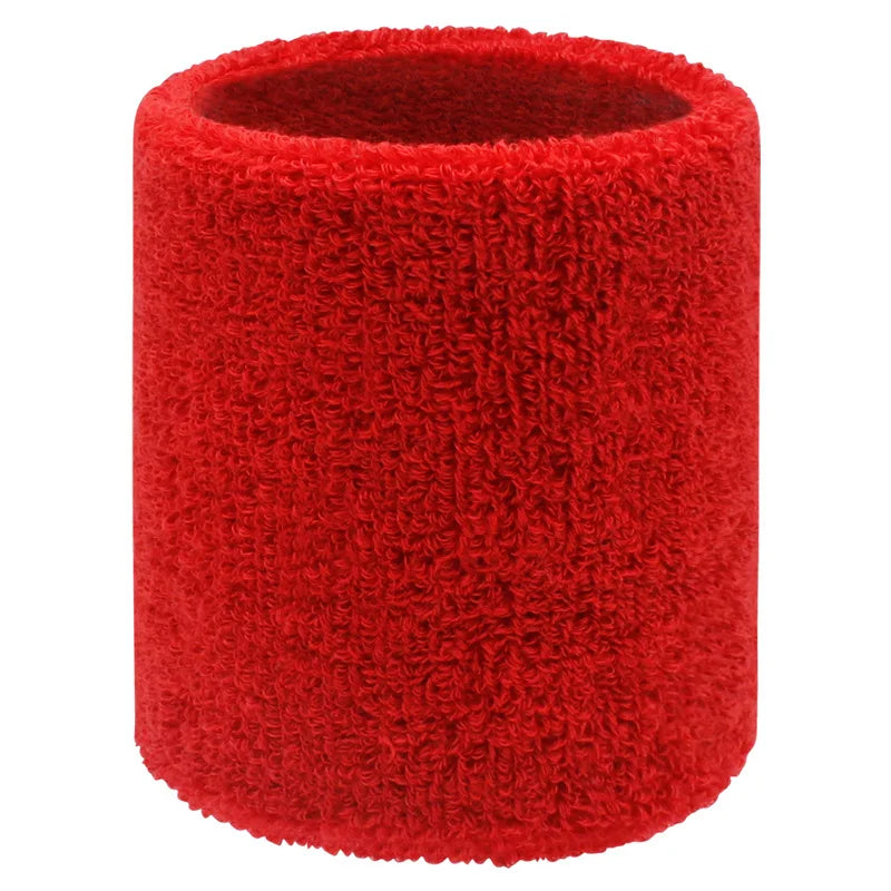 1 pcs Sweat-Absorbing Sports Wrist and Elbow Guard with Towel Wristband - Protector Sweatband Gym Wrist Guard, Fit Up To 100kg Peaceful Pleasures Health and Wellness Red