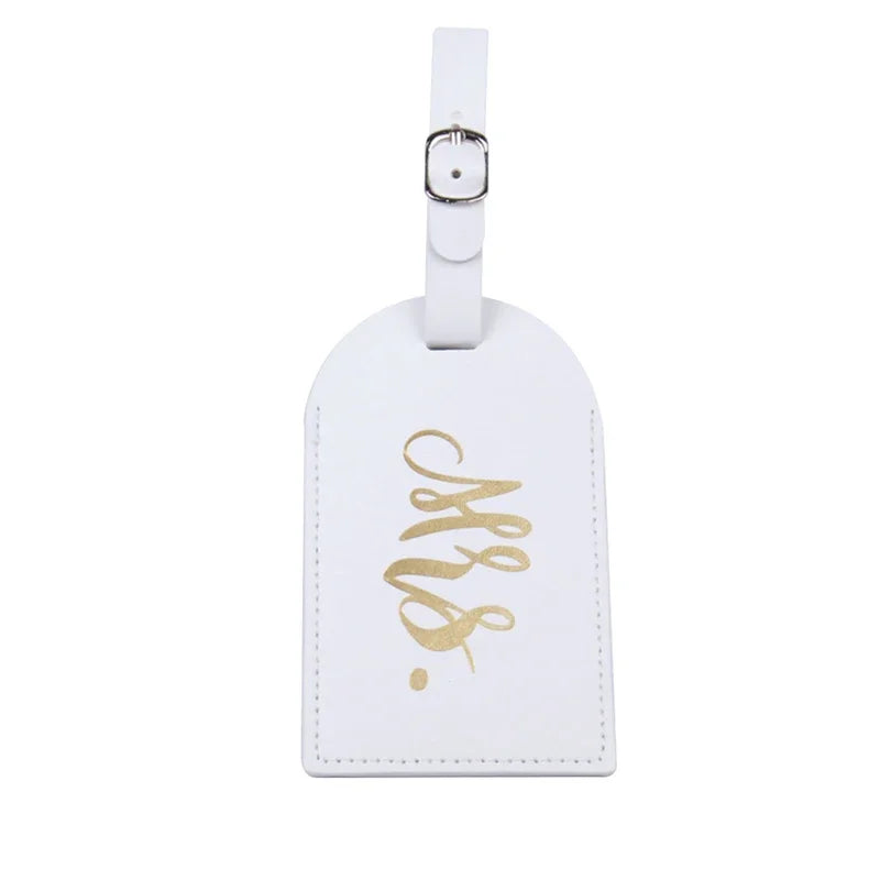 Mr & Mrs Leather Luggage Tags | Wedding & Honeymoon Gift