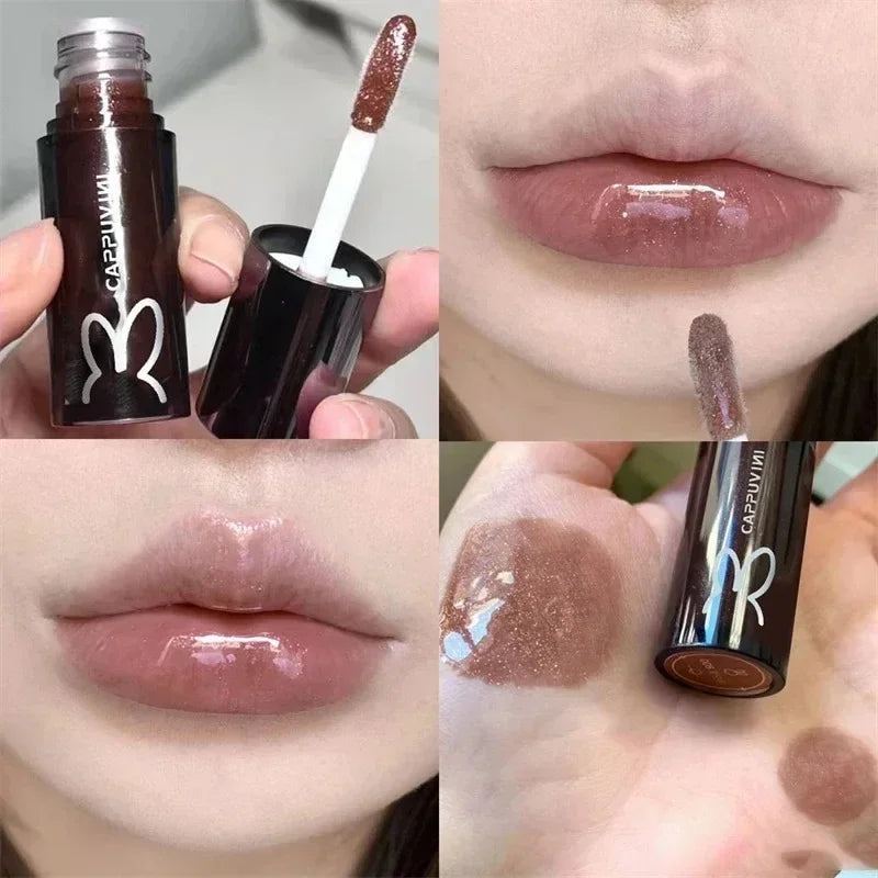 Cappuvini Crystal Mirror Lip Gloss | Hydrating Jelly Lip Glaze