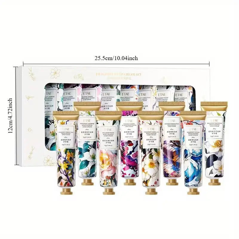 Fragrant Hand Cream Gift Set – 24H Moisture, 5-Piece Combo