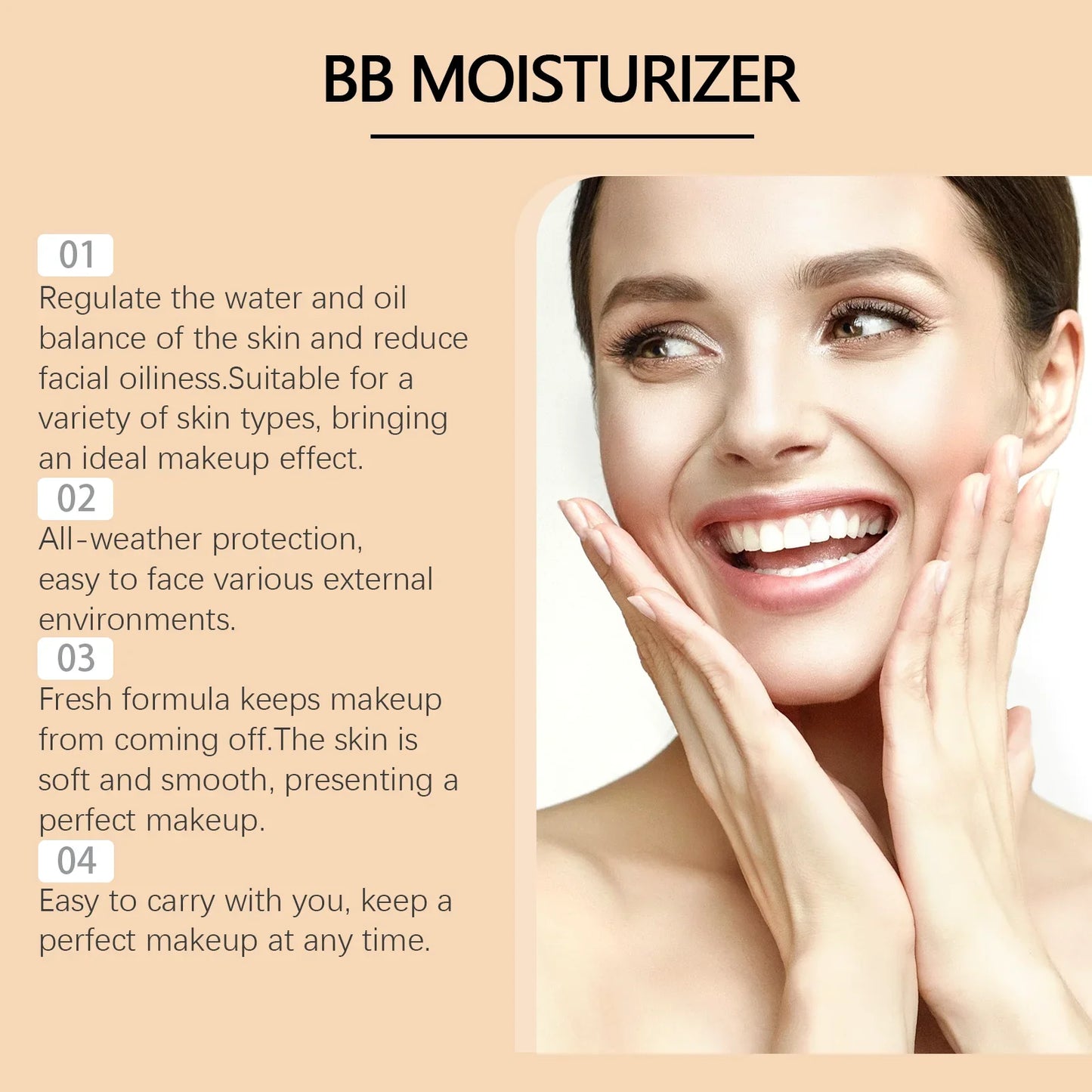 Hoygi BB Cream SPF Moisturizer – Pore Cover, All Skin Types