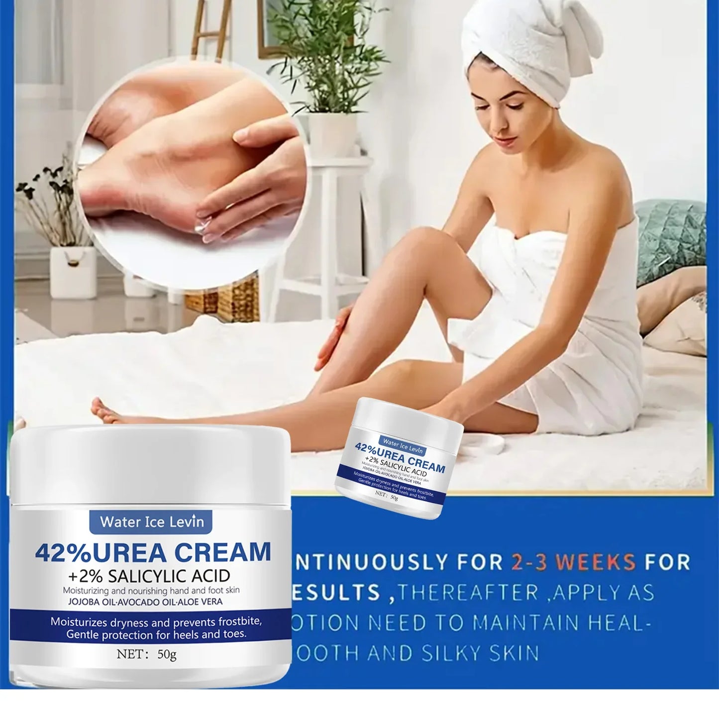 42% Urea Foot Cream with Aloe Vera – Deep Moisturizing 50g