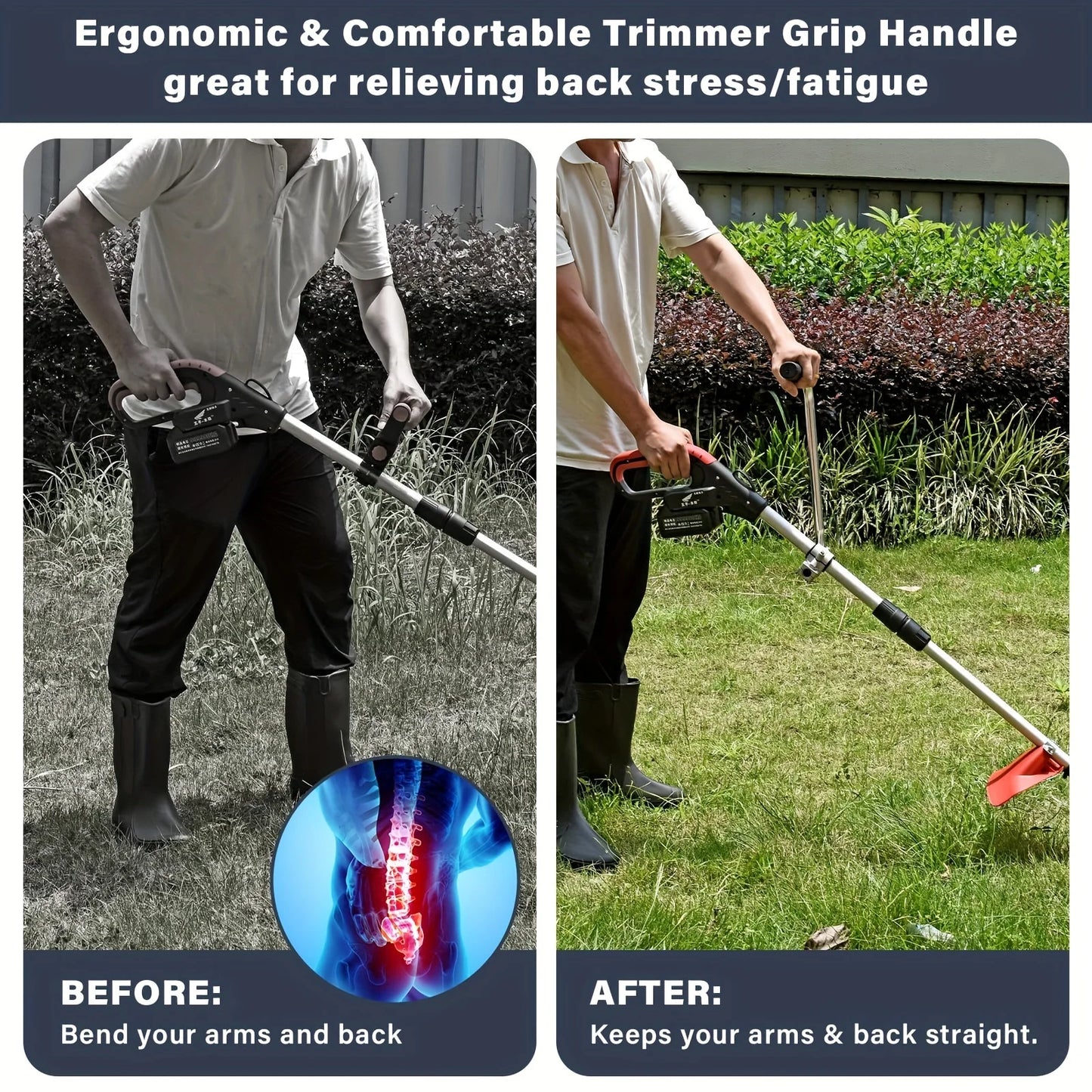 Trimmer Grip String Trimmers Handle Bracket Clamp Landscaping Edging