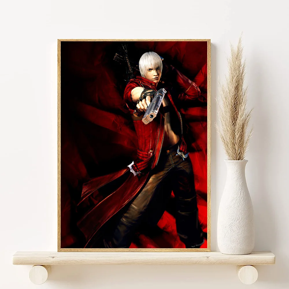 Devil May Cry Anime Poster HD Waterproof PVC Wall Art Decor Anime Wall Poster Peaceful Pleasures Health and Wellness