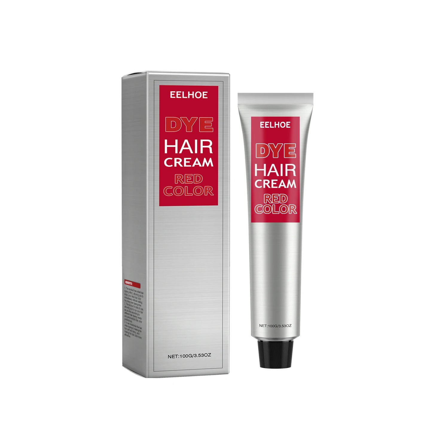 EELHOE Hair Color Cream – Gray Coverage, Semi-Permanent, Long-Lasting Shine Peaceful Pleasures Health and Wellness Red