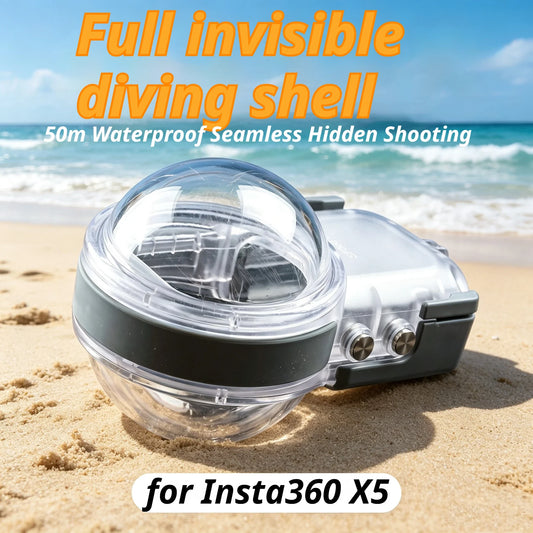 Seafrogs 50m Waterproof Housing for Insta360 X5 Dive Case Waterproof Camera Housing Oasis Select
