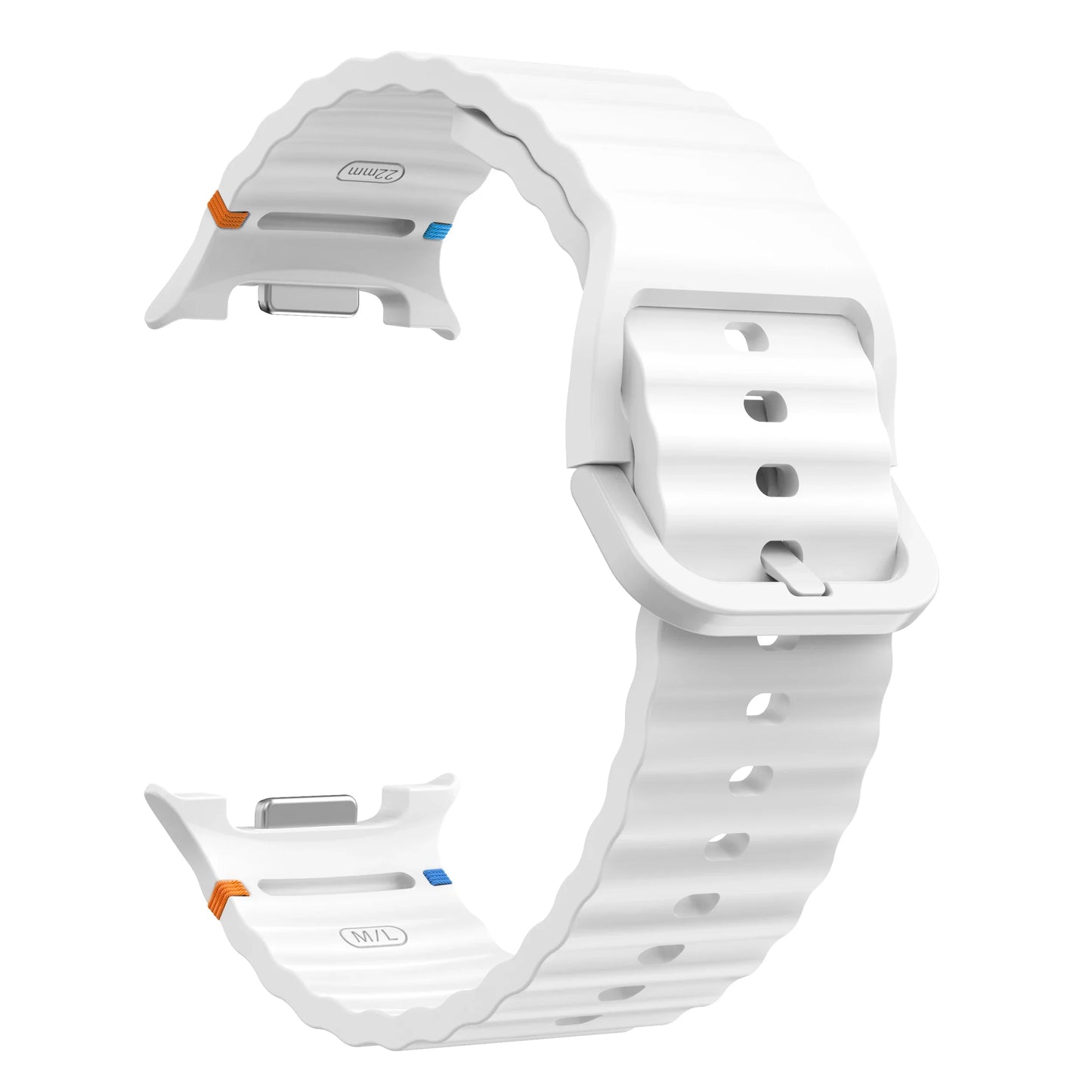 Silicone Sport Band for Samsung Galaxy Watch 8 40mm 44mm Classic 46mm Peaceful Pleasures Health and Wellness WHITE galaxy 8classic 46mm