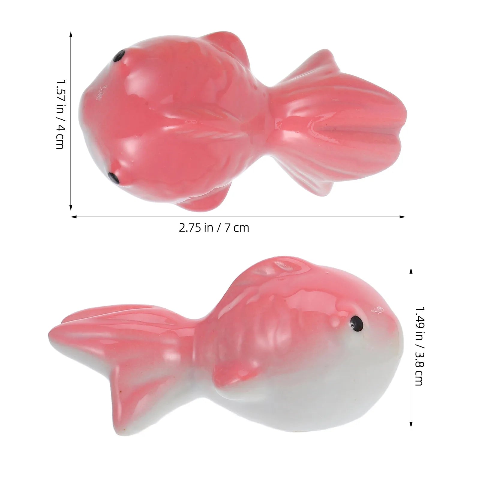 Floating Koi Fish for Pond Garden Water Decor Ceramic Fish Art Decoration Outdoor Aquatic Landscape Enhancer Accessories Peaceful Pleasures Health and Wellness Multi