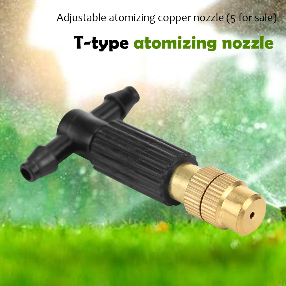 Adjustable Brass Misting Nozzles for Garden Irrigation Peaceful Pleasures Health and Wellness