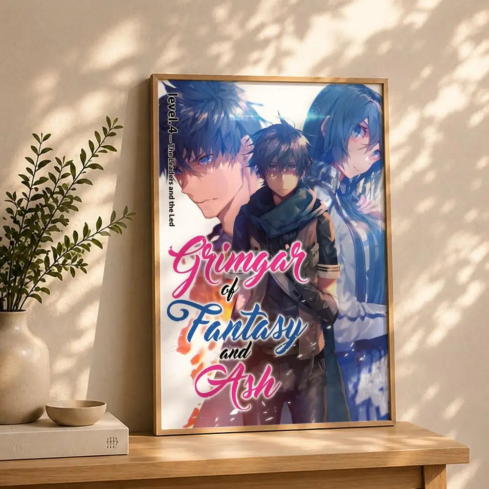 Grimgar of Fantasy & Ash Anime Poster – HD Waterproof Wall Art Anime Wall Poster Peaceful Pleasures Health and Wellness White11 50X70cmNoframe