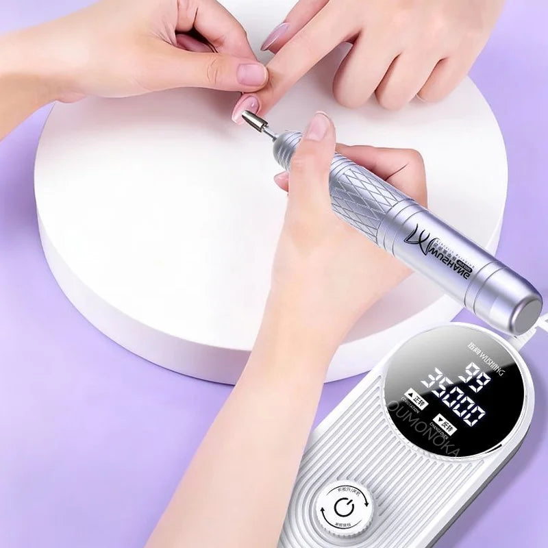 Professional Electric Nail Drill Machine Kit Manicure Pedicure Nail Sander Grinder Cutter Bits Nail Art Equipment Tools Set Peaceful Pleasures Health and Wellness