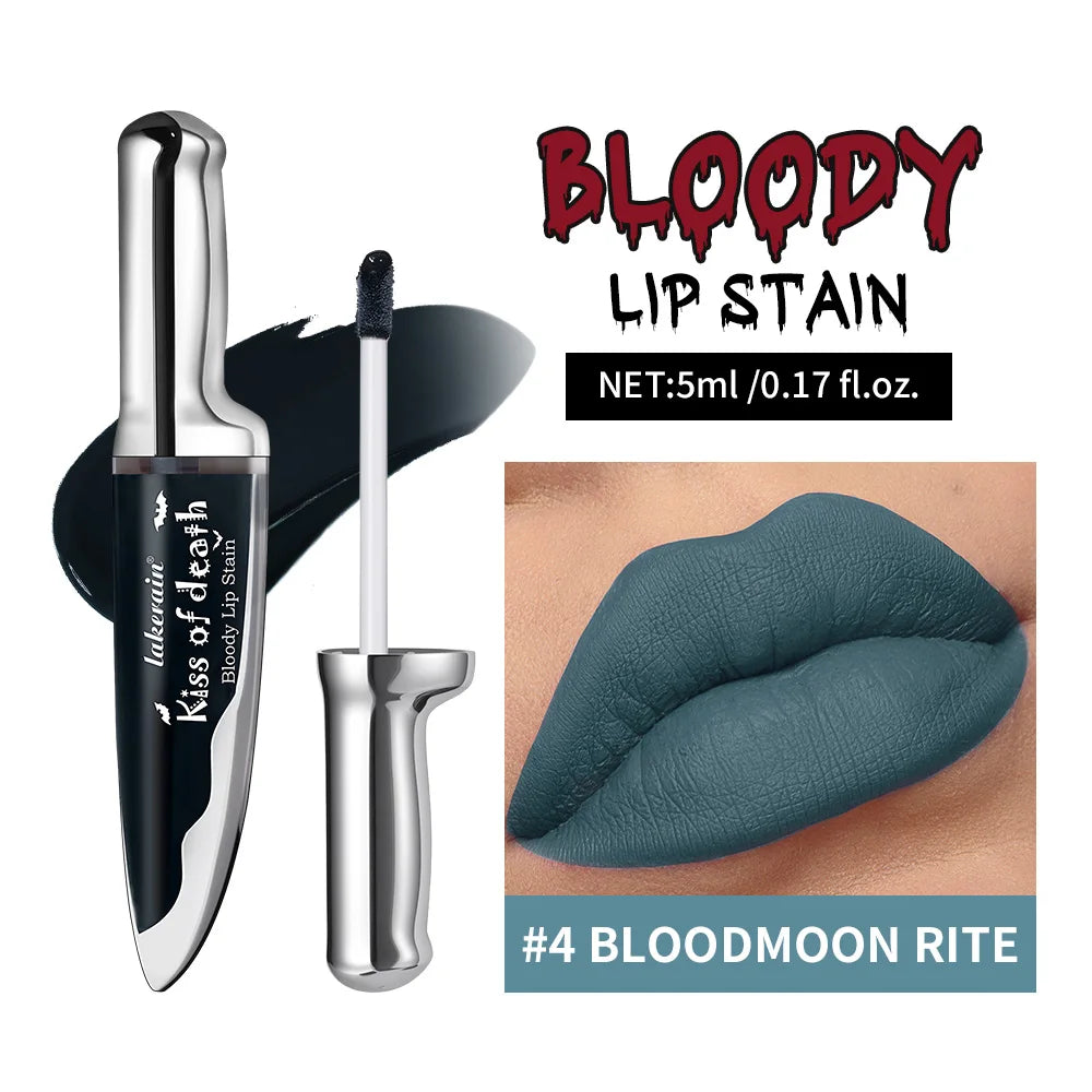 Kiss of Death Bloody Stain Lip Lip Tinting Long Lasting Waterproof Non Stick Color Will Become Darker Matte Gothic Cosmetic Peaceful Pleasures Health and Wellness 4BLOODMOON RITE