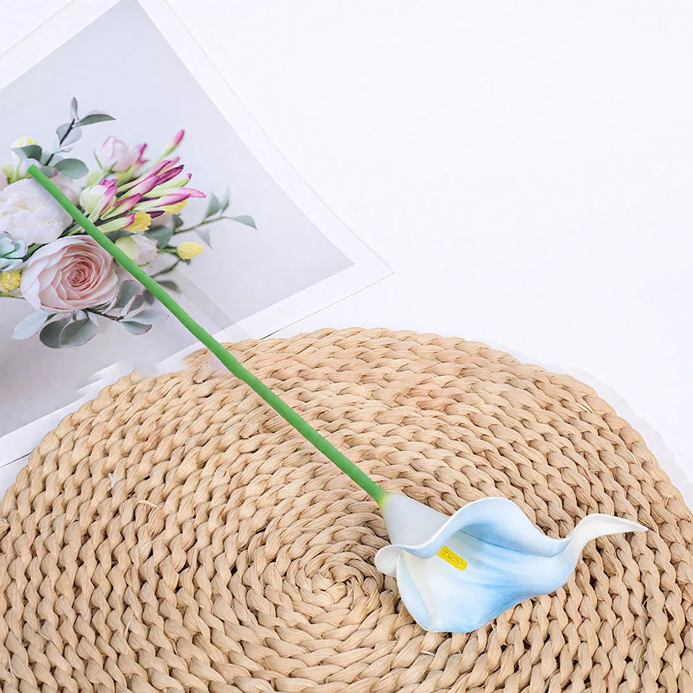 Elegant White Calla Lily Artificial Bouquet Weddings Home Decor
