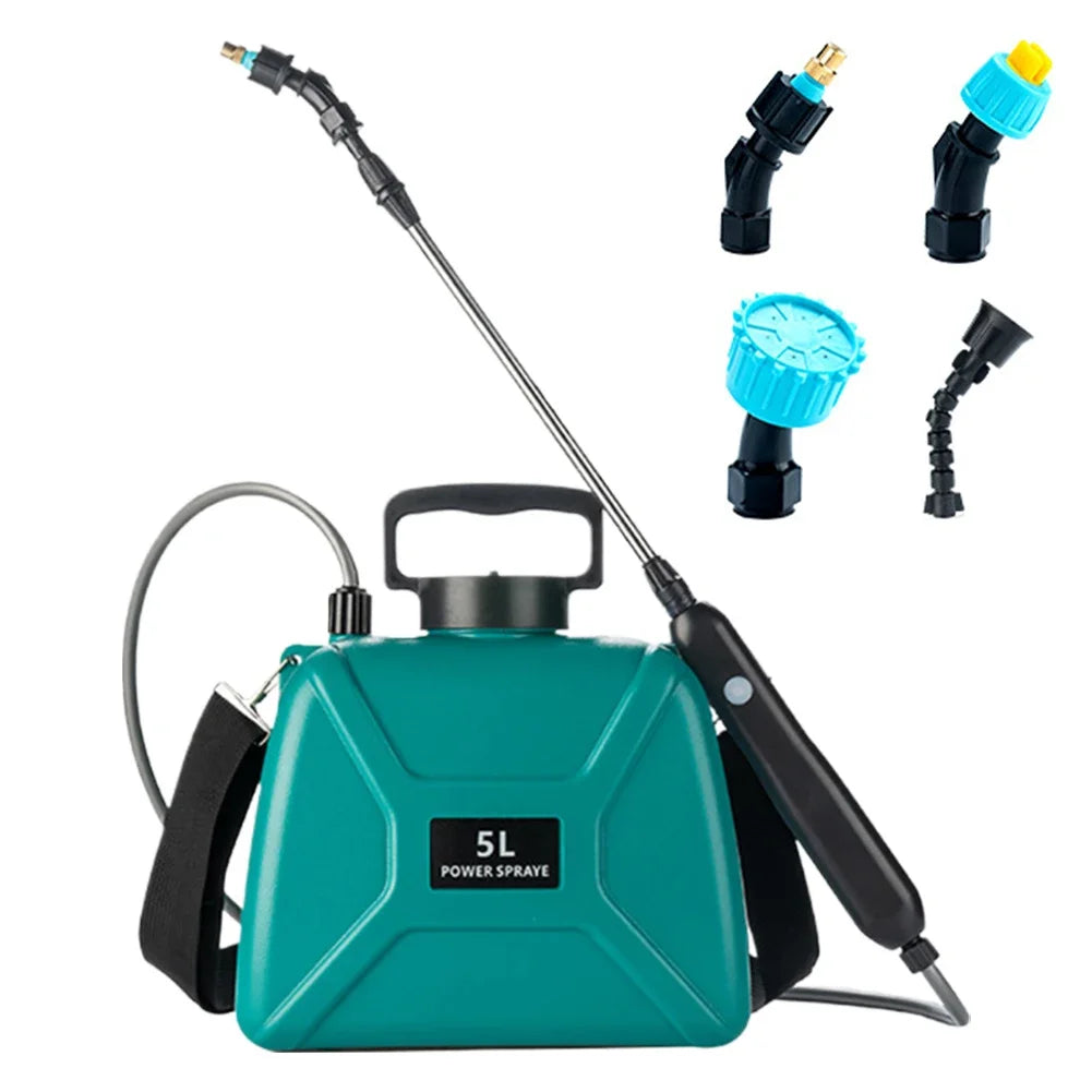 5L Electric Garden Sprayer – 2 Spray Modes, USB Rechargeable, 1800/2400mAh Peaceful Pleasures Health and Wellness Green 2400mAh United States