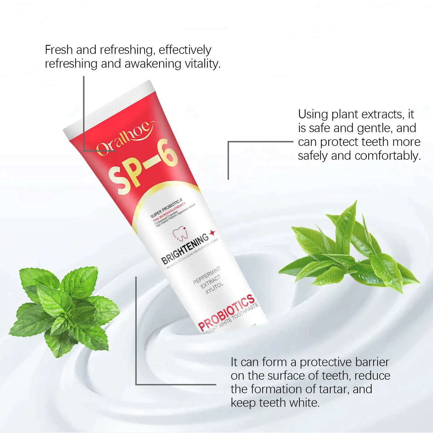Oralhoe SP-6 Probiotic Whitening Toothpaste | Stain Remover