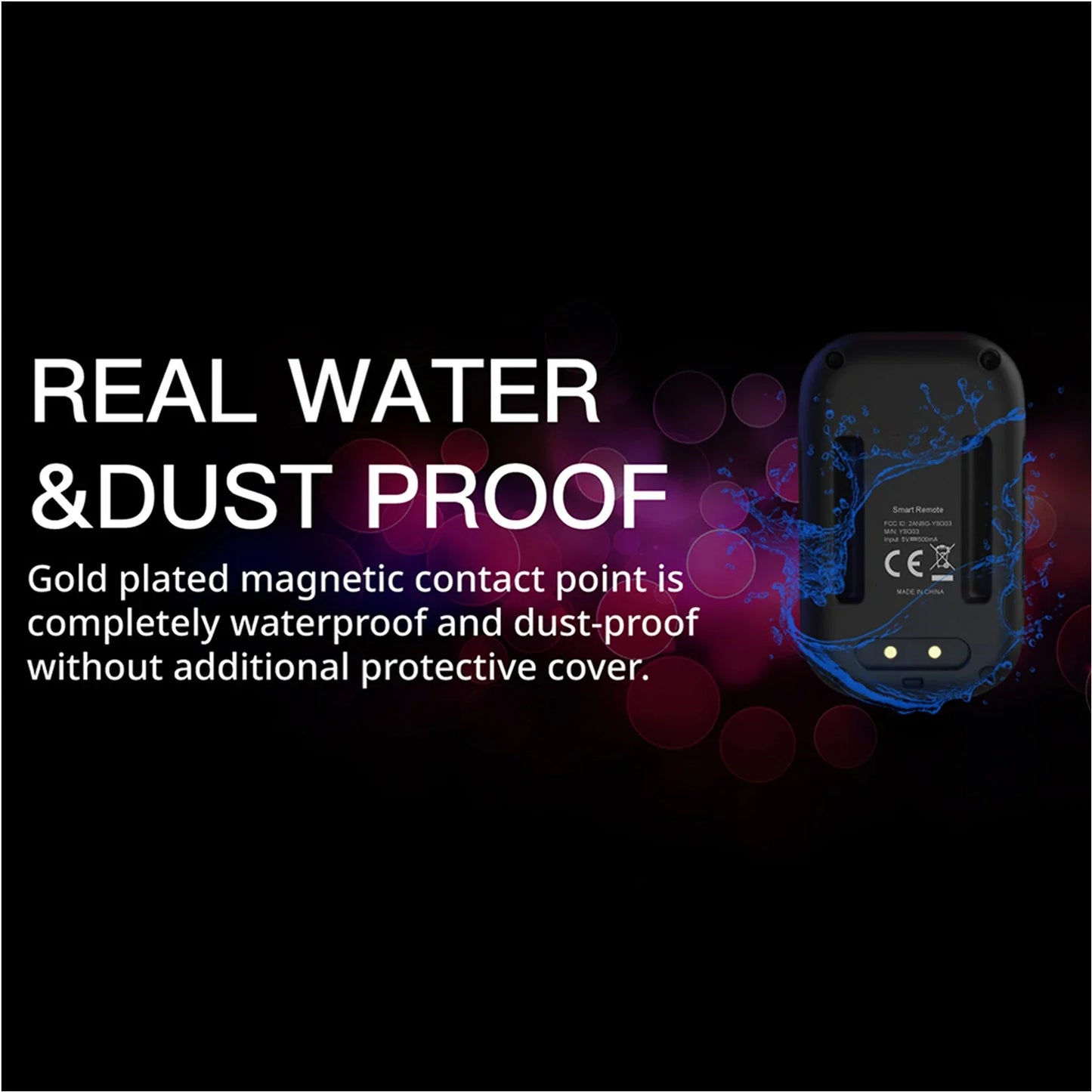LED Screen USB Rechargeable Wrist Strap Waterproof Smart Controller