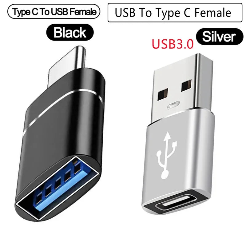 1-8PCS Type C To USB 3.0 OTG Adapter USB C Male To USB Female Converter For Laptop Macbook Samsung Xiaomi USB C OTG Connector Peaceful Pleasures Health and Wellness 2pcs set B