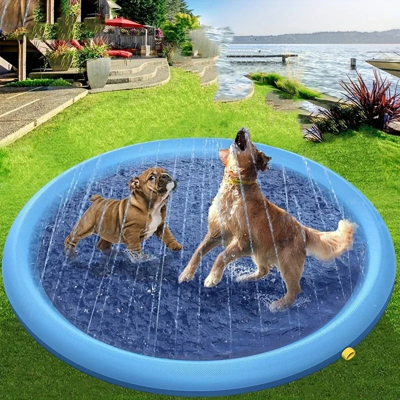 Inflatable Dog Splash Pad Sprinkler Pool | 100–200cm Sizes