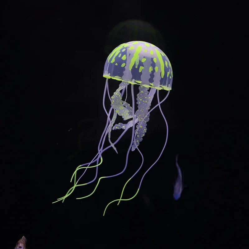 Luminous Jellyfish Aquarium Ornament | Glowing Fish Tank Decor