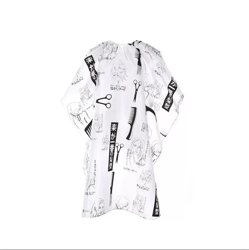 Waterproof Barber Cape | Professional Salon Hair Cutting Gown Salon Barber Cape Peaceful Pleasures Health and Wellness black
