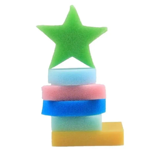 Kids Paint Sponges – 6 Fun Shapes for Toddlers & Children Kids Paint Sponges Peaceful Pleasures Health and Wellness CN