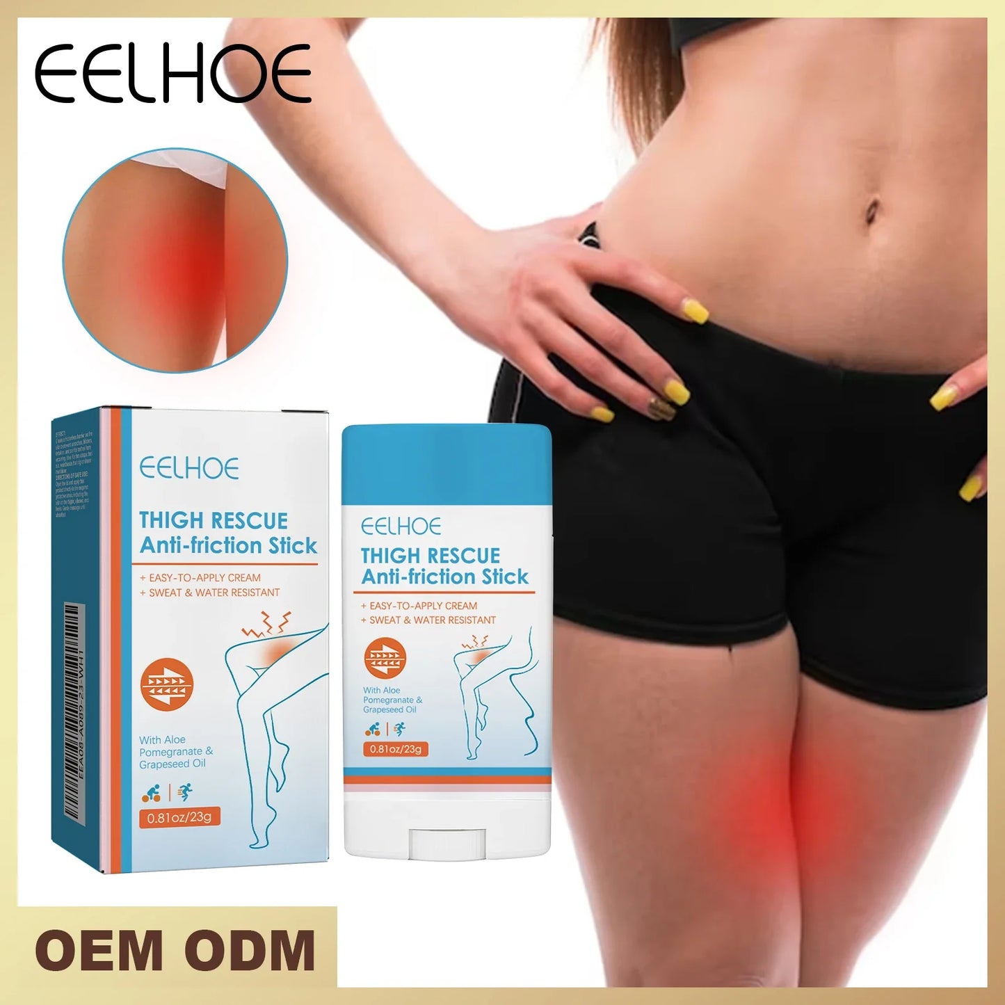 Eelhoe Anti-Chafing Stick – Waterproof, Sweat-Resistant, 23g
