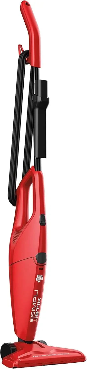 Lightweight Corded Bagless Stick Vacuum Cleaner with Handheld Mode, Red Peaceful Pleasures Health and Wellness