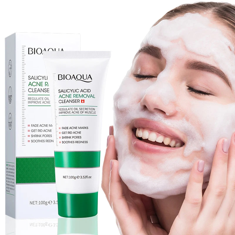 BIOAQUA Salicylic Acid Facial Cleanser – Acne & Oil Control