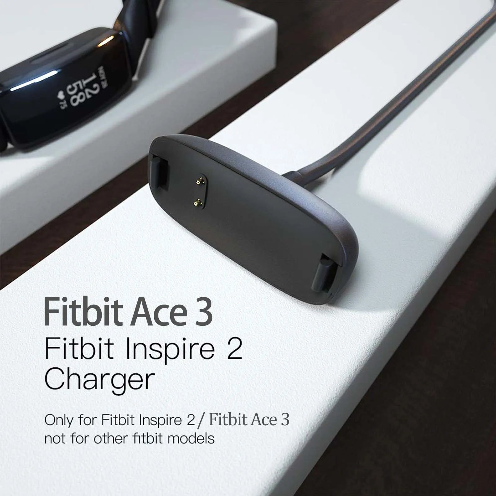 Charger for Fitbit Ace 3 / Inspire 2 Fitness Tracker, Replacement Charging Cable Cord Accessory for Fitbit Inspire 2 Peaceful Pleasures Health and Wellness