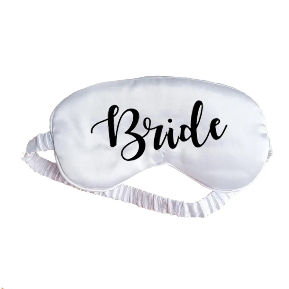 Satin Bridal Sleep Masks – Bachelorette Party Favors & Gifts Bridal Sleep Mask Peaceful Pleasures Health and Wellness AEye Masks 1PCS12X23cm