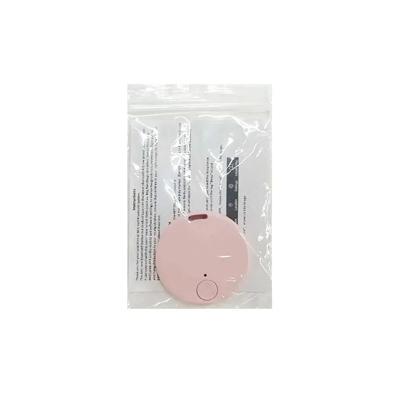Mini GPS Locator AntiLost Alarm Wallet Keychain Smart Tag Bluetooth-Compatible Tracer Keychain Dog Pet Child Tracker Key Finder Peaceful Pleasures Health and Wellness Pink