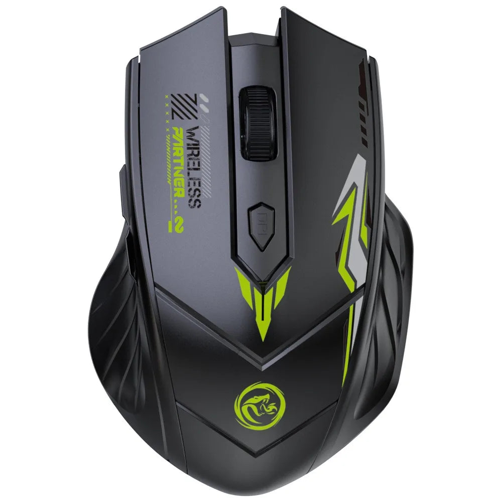 Bluetooth 5.4 Mouse Dual-Mode 2.4G Wireless Mouse 6 Buttons Gaming Mouse Office Silent Mice Rechargeable Mouse For PC Laptop Peaceful Pleasures Health and Wellness black