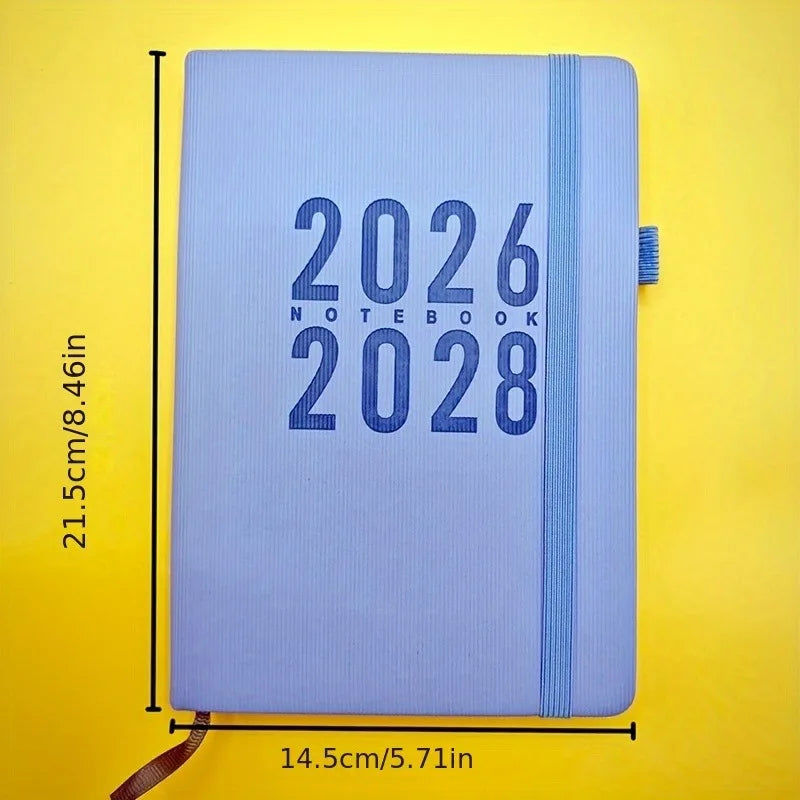 3-Year Monthly Planner 2026–2028 Softcover | Pen Holder & Diary