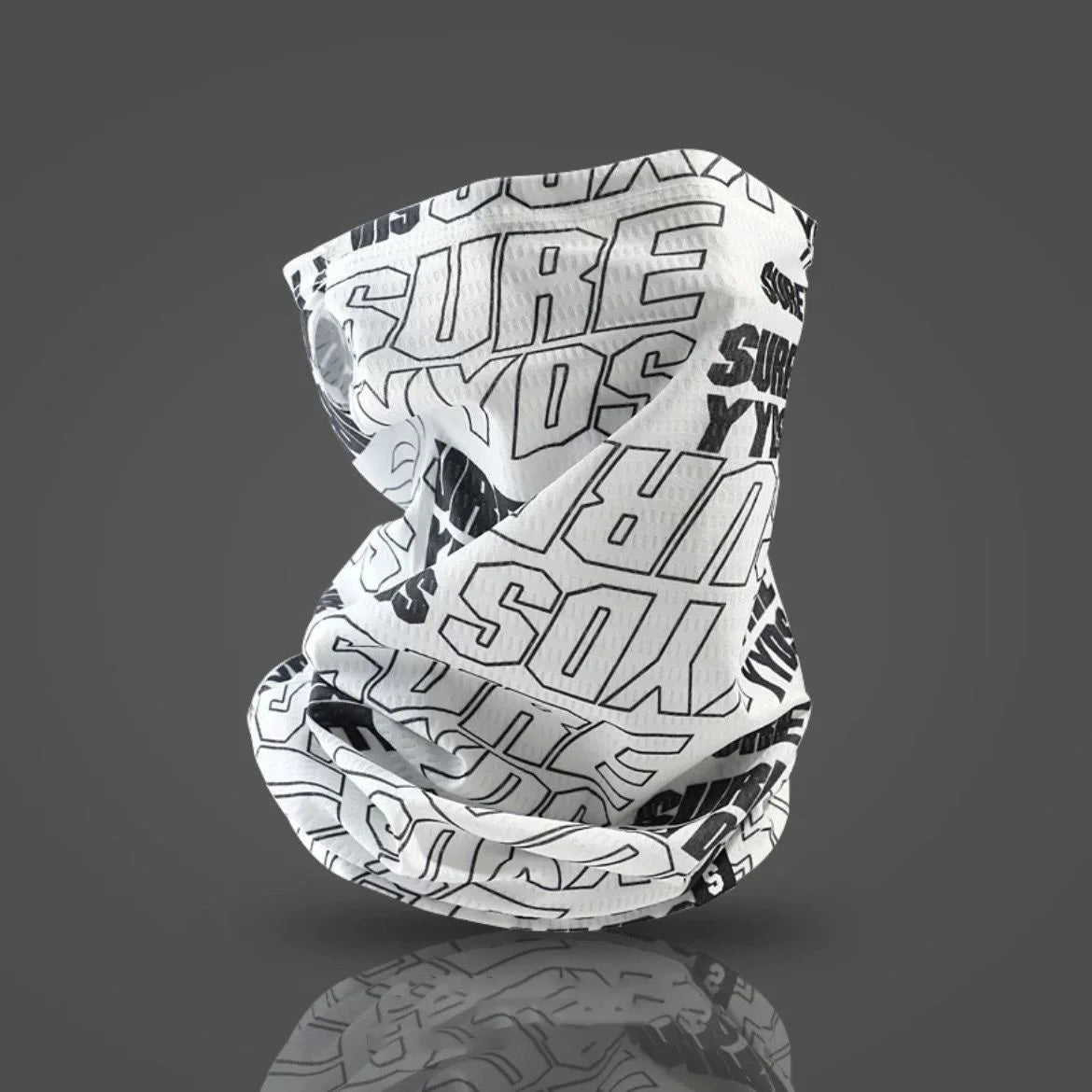 Summer Ice Silk Sunscreen Mask For Men Women Outdoor Cycling Face Cover Solid Color Neck Wrap UV Protection Ear Bandana Scarf Peaceful Pleasures Health and Wellness F-1PC