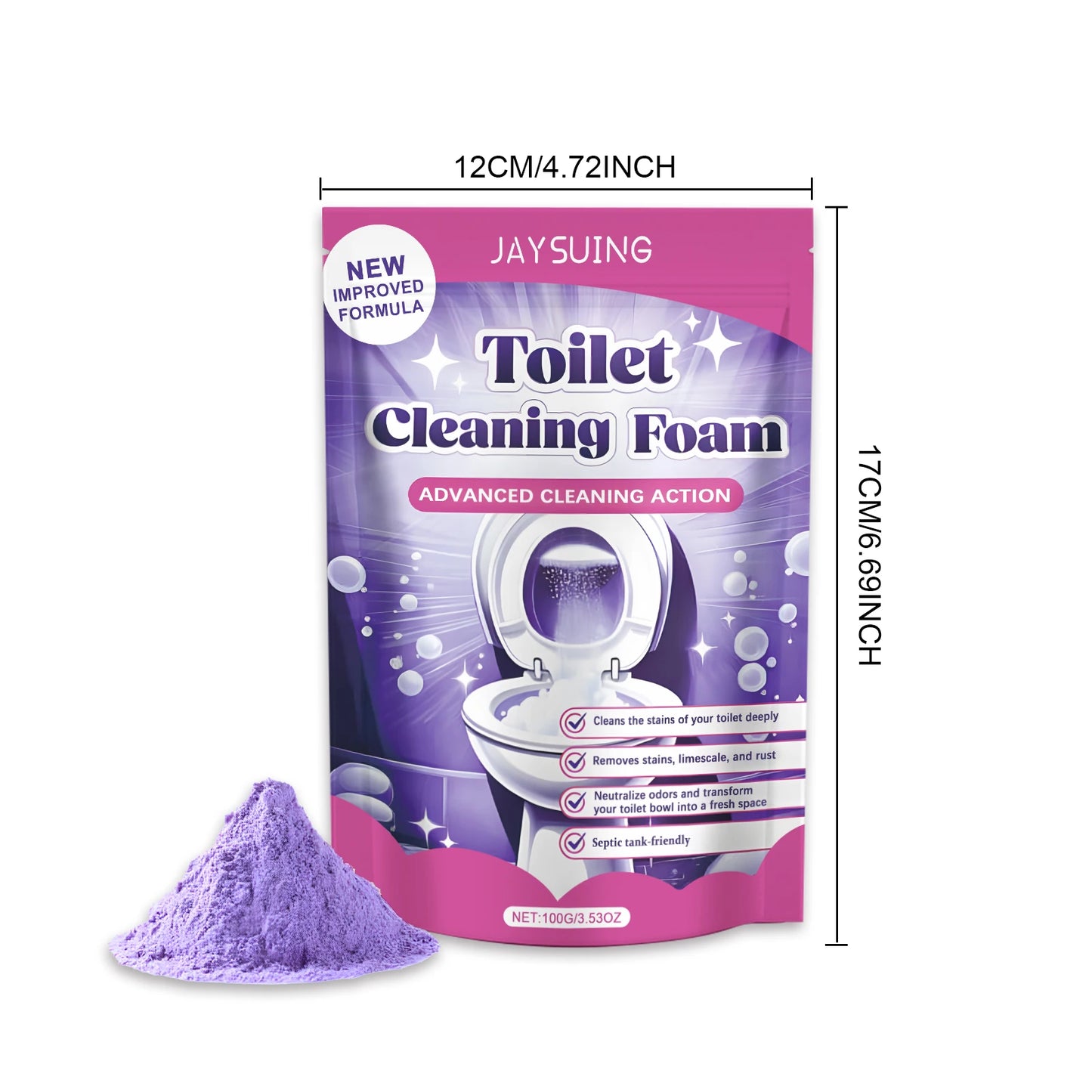 Toilet Cleaner Powder 100g – Descaling, Stain & Odor Remover