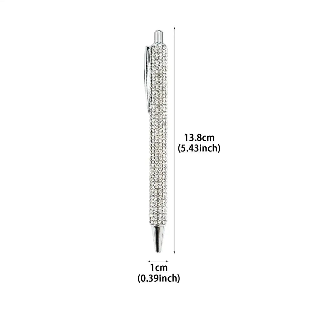 Crystal Rhinestone Ballpoint Pen – Bling Retractable School Pen