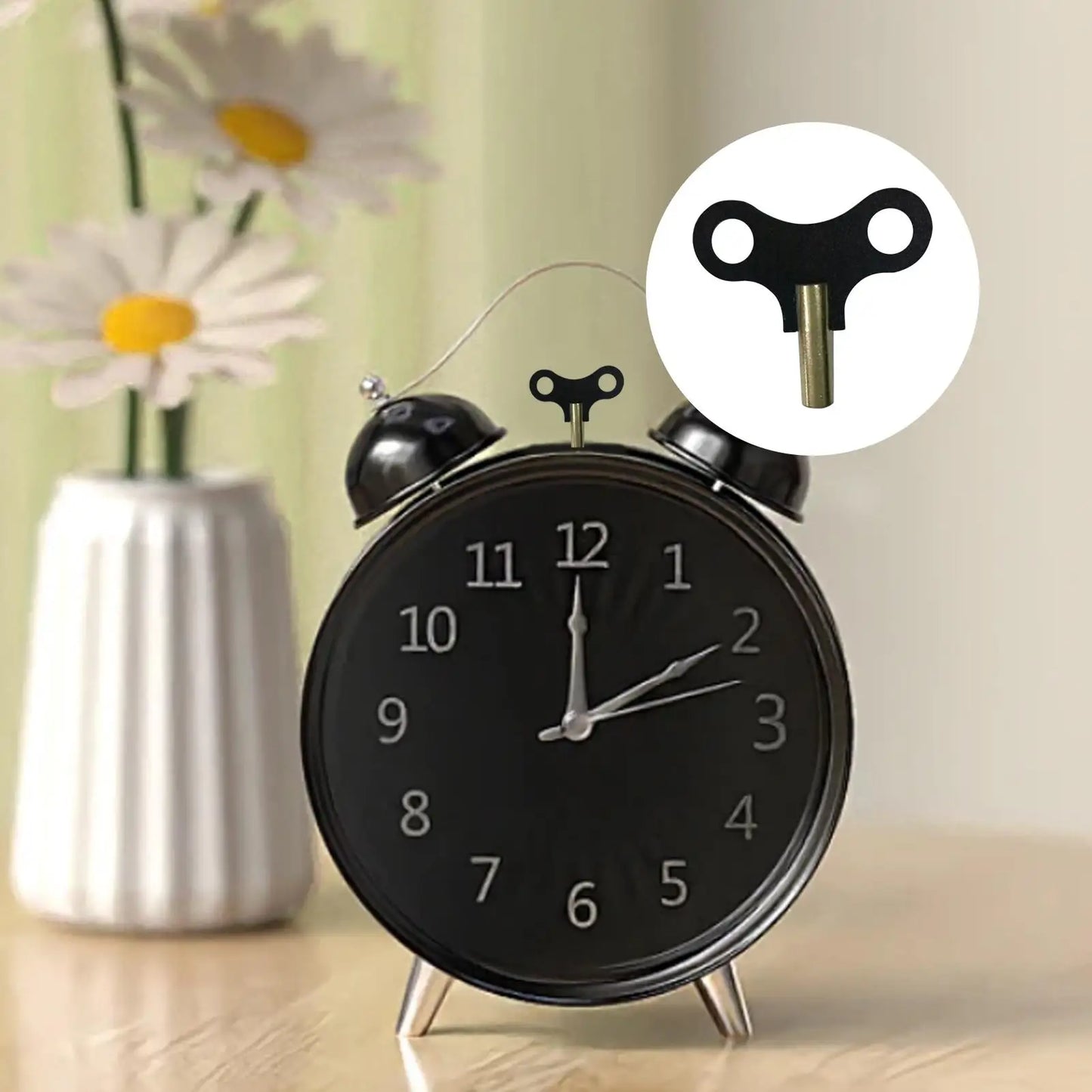 Steel Clock Winding Key | Metal Repair Tool for Mechanical Clocks