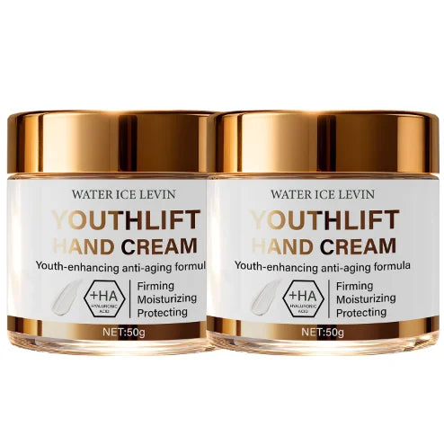 YouthLift Hand Cream with HA & Retinol – Firm & Moisturize Anti-Aging Hand Cream Peaceful Pleasures Health and Wellness Beige 50g
