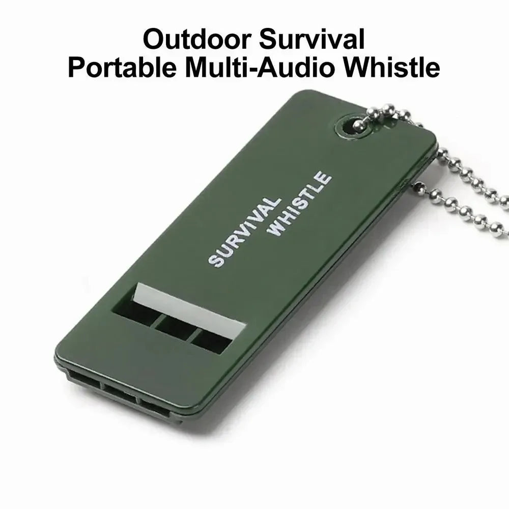 High Decibel 3-Frequency Whistle Outdoor Emergency Survival Whistle for Camping, Hiking, Hunting, Survival Whistle Gear Peaceful Pleasures Health and Wellness