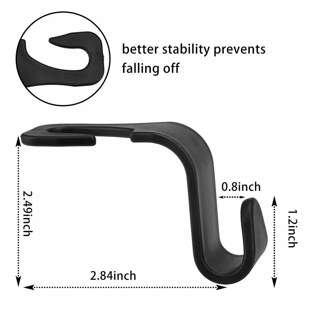 Car Headrest Hooks – Back Seat Organizer Hanger 2/4/8 Pcs