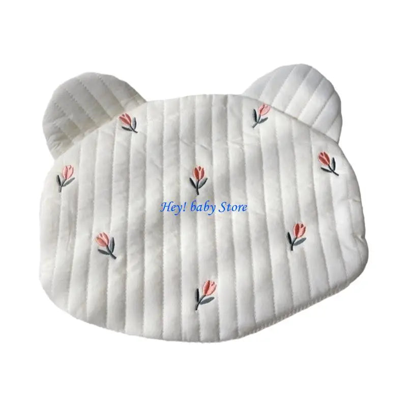 Cartoon Flower Baby Pillow – Soft Cotton Headrest for 0–6 Years